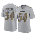 Davalo P.Steelers #54 Zach Frazier Player Gray Atmosphere Fashion Home Game Stitched Jerseys