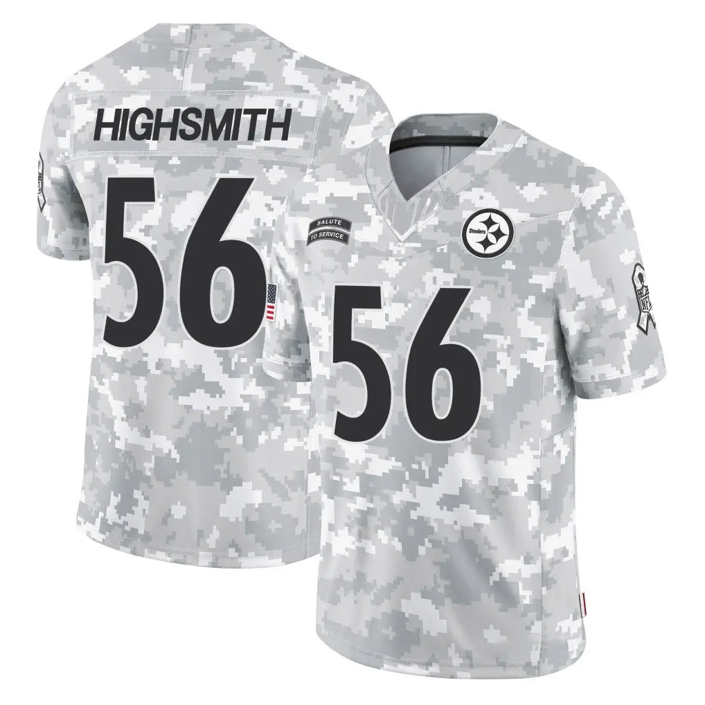 Davalo P.Steelers #56 Alex Highsmith Player Arctic Camo Limited Salute To Service Home Game Stitched Jerseys