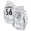 Davalo P.Steelers #56 Alex Highsmith Player Arctic Camo Limited Salute to Service Pullover Hoodies Game Stitched Jerseys