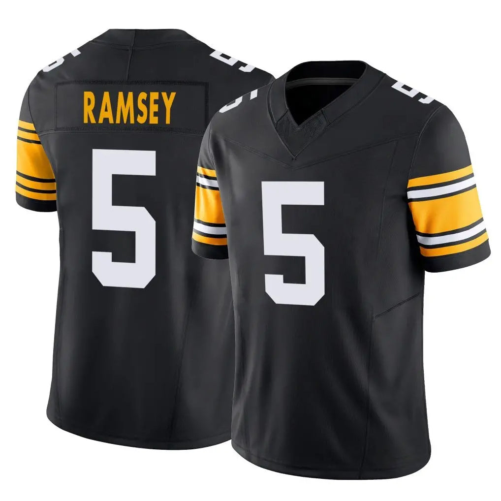 Davalo P.Steelers #5 Jalen Ramsey Player Black Limited Alternate Vapor F.U.S.E. Home Game Stitched Jerseys
