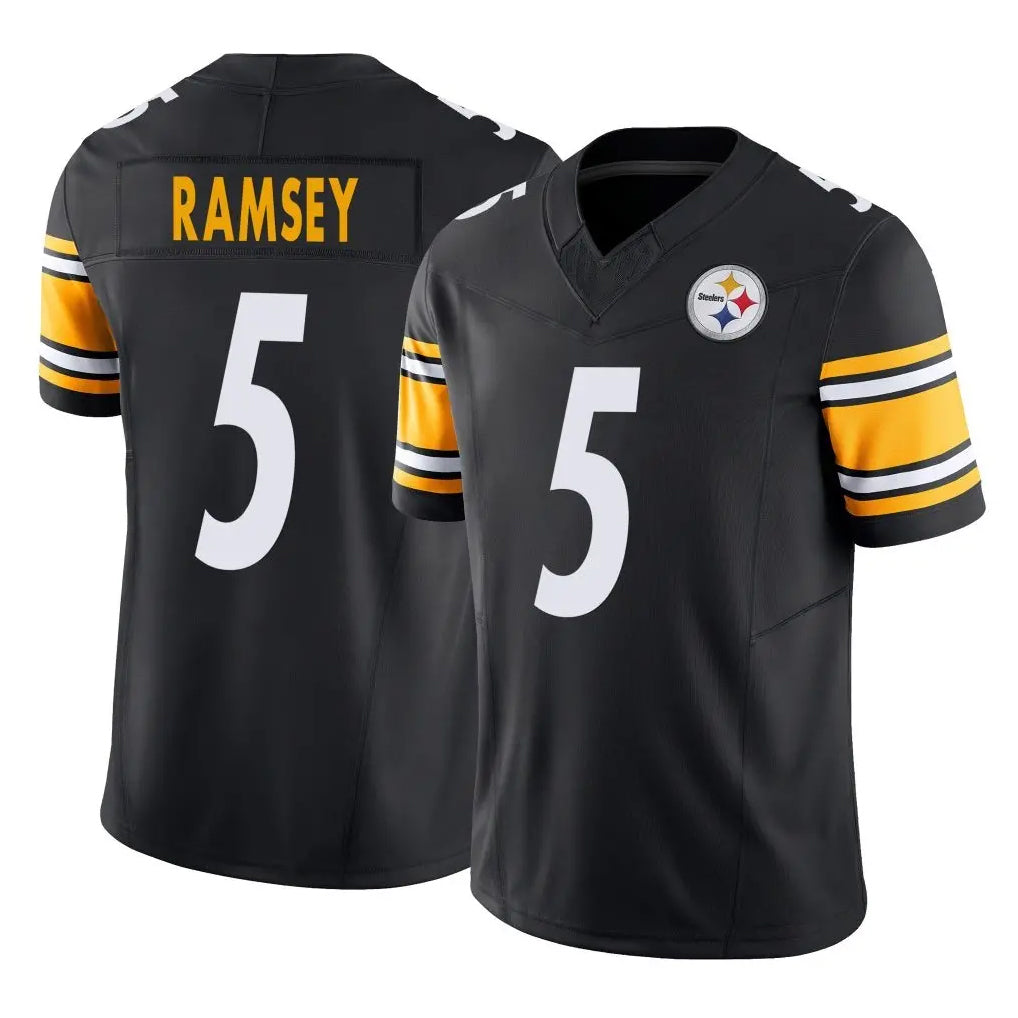 Davalo P.Steelers #5 Jalen Ramsey Player Black Limited Vapor F.U.S.E. Home Game Stitched Jerseys
