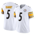 Davalo P.Steelers #5 Jalen Ramsey Player White Limited Vapor F.U.S.E. Home Game Stitched Jerseys