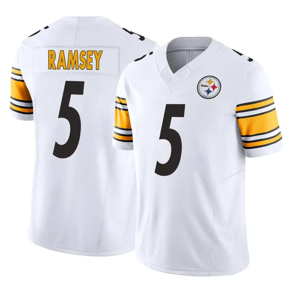 Davalo P.Steelers #5 Jalen Ramsey Player White Limited Vapor F.U.S.E. Home Game Stitched Jerseys