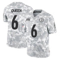 Davalo P.Steelers #6 Patrick Queen Player Arctic Camo Limited Salute To Service Home Game Stitched Jerseys