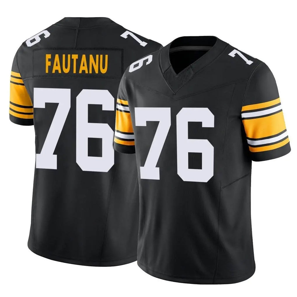 Davalo P.Steelers #76 Troy Fautanu Player Black Limited Alternate Vapor F.U.S.E. Home Game Stitched Jerseys