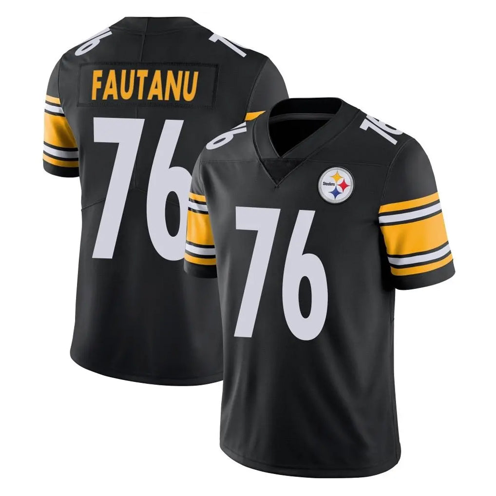 Davalo P.Steelers #76 Troy Fautanu Player Black Limited Vapor Untouchable Home Game Stitched Jerseys