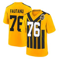 Davalo P.Steelers #76 Troy Fautanu Player Gold Limited 1933 Throwback Home Game Stitched Jerseys