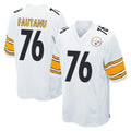 Davalo P.Steelers #76 Troy Fautanu Player White Home Game Stitched Jerseys