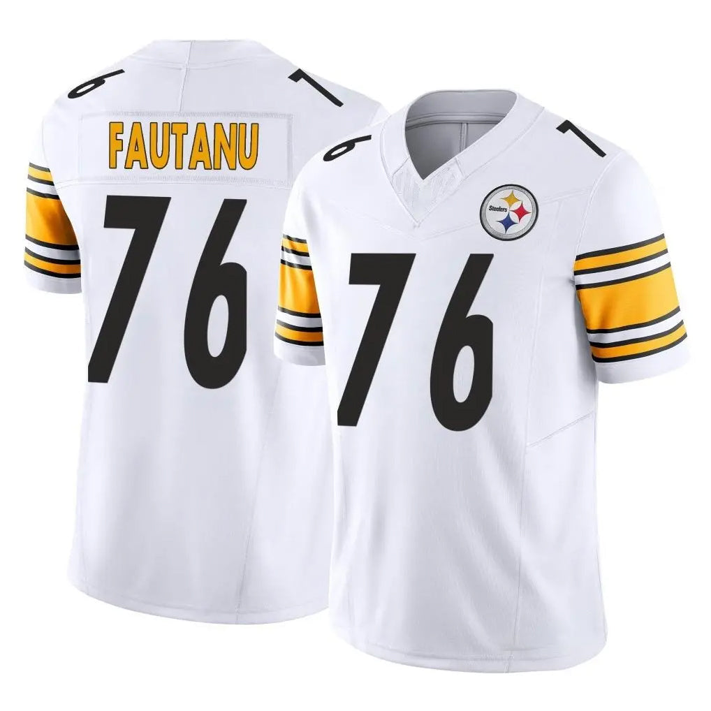 Davalo P.Steelers #76 Troy Fautanu Player White Limited Vapor F.U.S.E. Home Game Stitched Jerseys