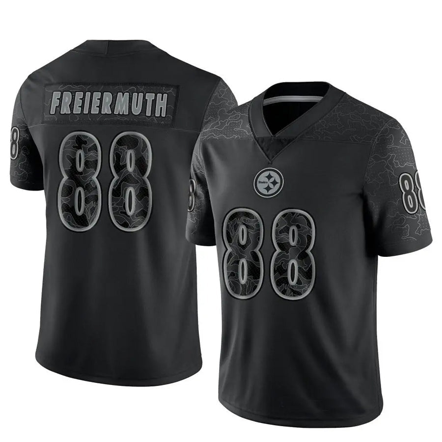 Davalo P.Steelers #88 Pat Freiermuth Player Black RFLCTV Limited Stitched Jerseys