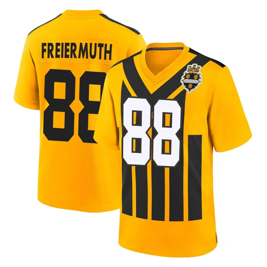 Davalo P.Steelers #88 Pat Freiermuth Player Gold Limited 1933 Throwback Home Game Stitched Jerseys