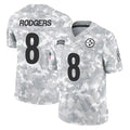 Davalo P.Steelers #8 Aaron Rodgers Player Arctic Camo Limited Salute To Service Home Game Stitched Jerseys