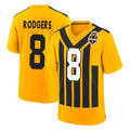 Davalo P.Steelers #8 Aaron Rodgers Player Gold Limited 1933 Throwback Home Game Stitched Jerseys