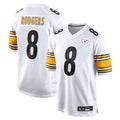 Davalo P.Steelers #8 Aaron Rodgers Player White Replica Game Stitched Jerseys