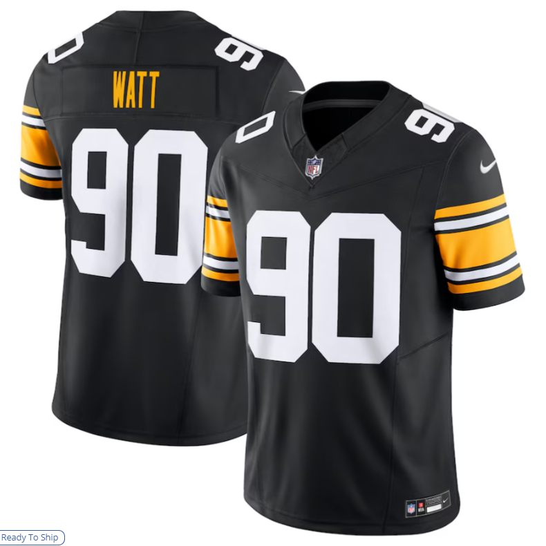 Davalo P.Steelers #90 T.J. Watt Black Vapor F.U.S.E. Limited Stitched American Stitched Jerseys