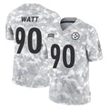Davalo P.Steelers #90 T.J. Watt Player Arctic Camo Limited Salute To Service Home Game Stitched Jerseys