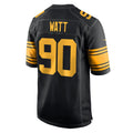 Davalo P.Steelers #90 T.J. Watt Player Black Color Rush Home Game Stitched Jerseys
