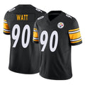 Davalo P.Steelers #90 T.J. Watt Player Black Limited Vapor F.U.S.E. Home Game Stitched Jerseys