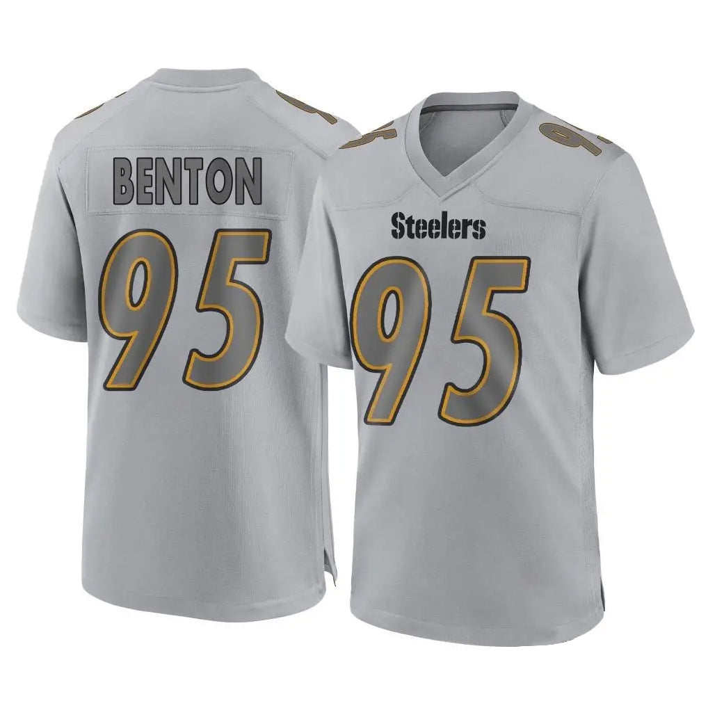 Davalo P.Steelers #95 Keeanu Benton Player Gray Atmosphere Fashion Home Game Stitched Jerseys