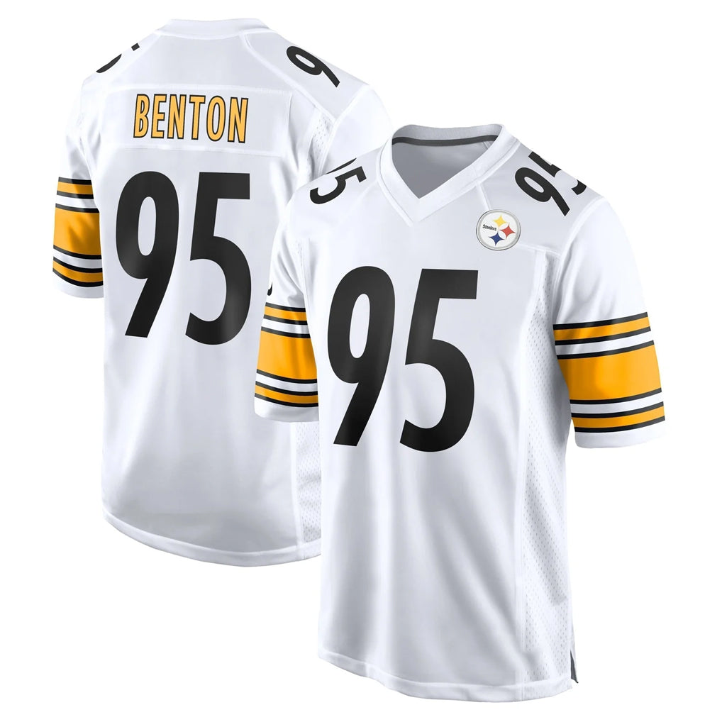 Davalo P.Steelers #95 Keeanu Benton Player White Home Game Stitched Jerseys