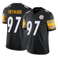 Davalo P.Steelers #97 Cameron Heyward Player Black Limited Vapor F.U.S.E. Home Game Stitched Jerseys