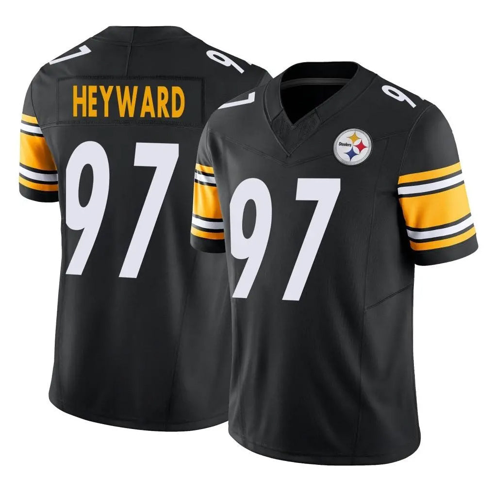 Davalo P.Steelers #97 Cameron Heyward Player Black Limited Vapor F.U.S.E. Home Game Stitched Jerseys