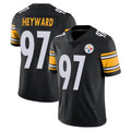 Davalo P.Steelers #97 Cameron Heyward Player Black Limited Vapor Untouchable Home Game Stitched Jerseys
