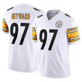 Davalo P.Steelers #97 Cameron Heyward Player White Vapor F.U.S.E. Limited Stitched Jerseys