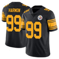 Davalo P.Steelers #99 Derrick Harmon Player Black Limited Color Rush Home Game Stitched Jerseys