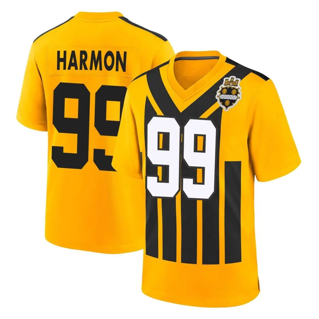 Davalo P.Steelers #99 Derrick Harmon Player Gold Limited 1933 Throwback Home Game Stitched Jerseys