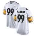 Davalo P.Steelers #99 Derrick Harmon Player White Home Game Stitched Jerseys