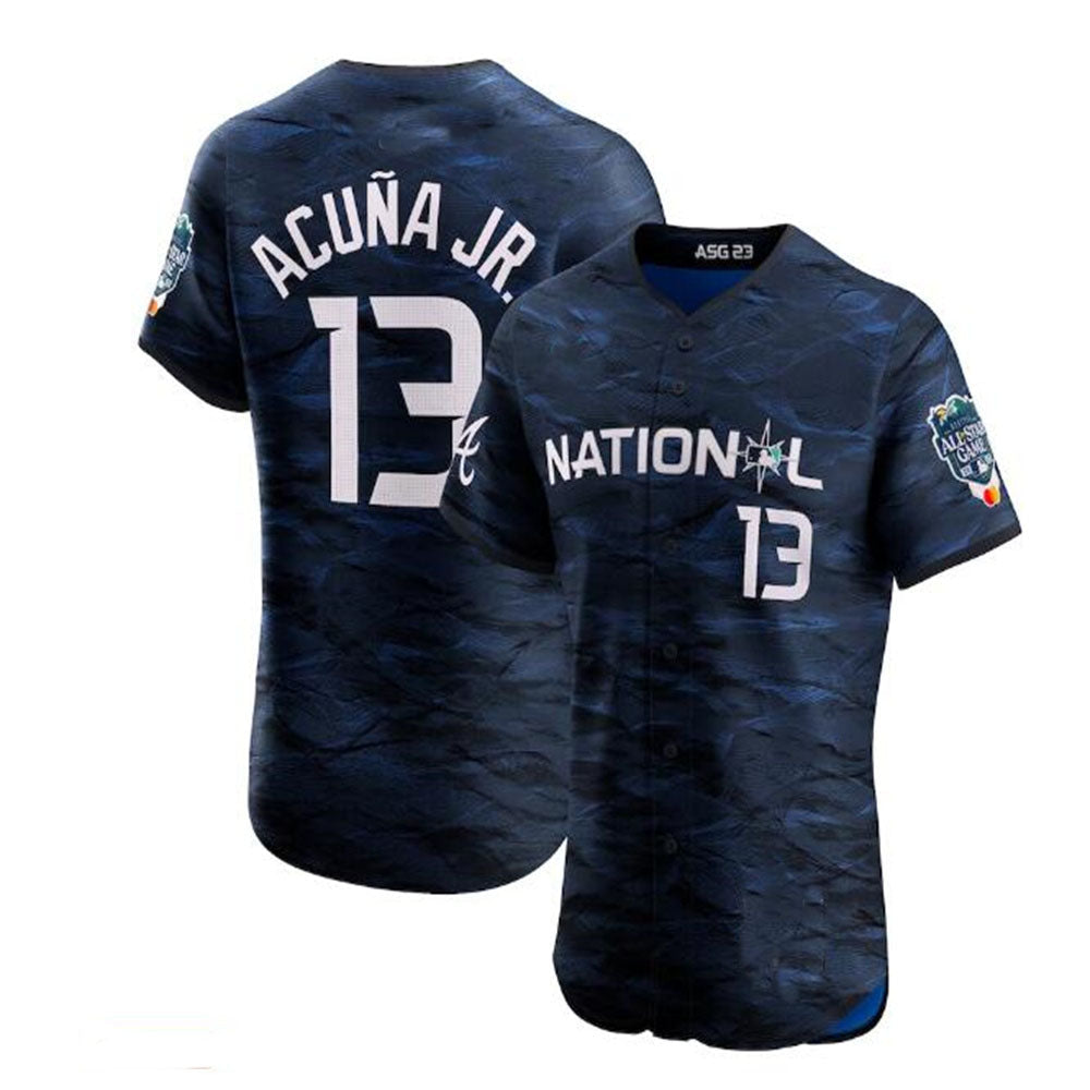Davalo A.Braves #13 Ronald Acuna Jr. National League 2023 All-Star Game Vapor Premier Elite Player Jersey - Royal Personalized Jerseys