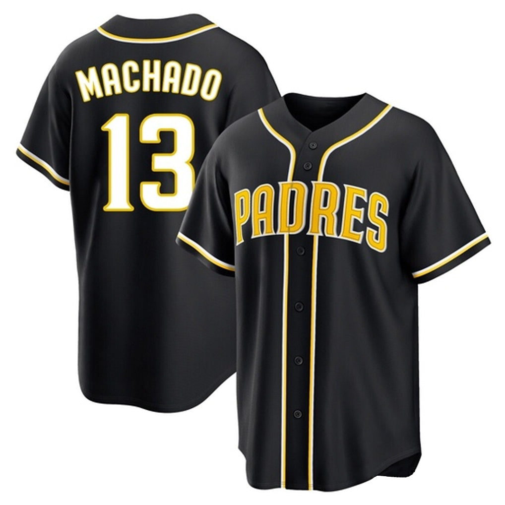 Davalo S.Diego Padres #13 Manny Machado Player Black 2026 Fashion Home Stitched Jerseys