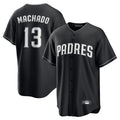 Davalo S.Diego Padres #13 Manny Machado Player Black Home Game Stitched Jerseys