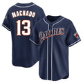 Davalo S.Diego Padres #13 Manny Machado Player Navy Cooperstown Collection Limited Home Stitched Jerseys