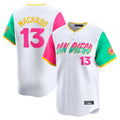 Davalo S.Diego Padres #13 Manny Machado Player White City Connect Home Limited Stitched Jerseys