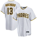 Davalo S.Diego Padres #13 Manny Machado Player White Home Limited Stitched Jerseys