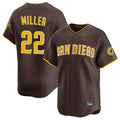 Davalo S.Diego Padres #22 Mason Miller Player Brown Home Limited Stitched Jerseys