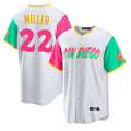 Davalo S.Diego Padres #22 Mason Miller Player White City Connect Home Game Stitched Jerseys