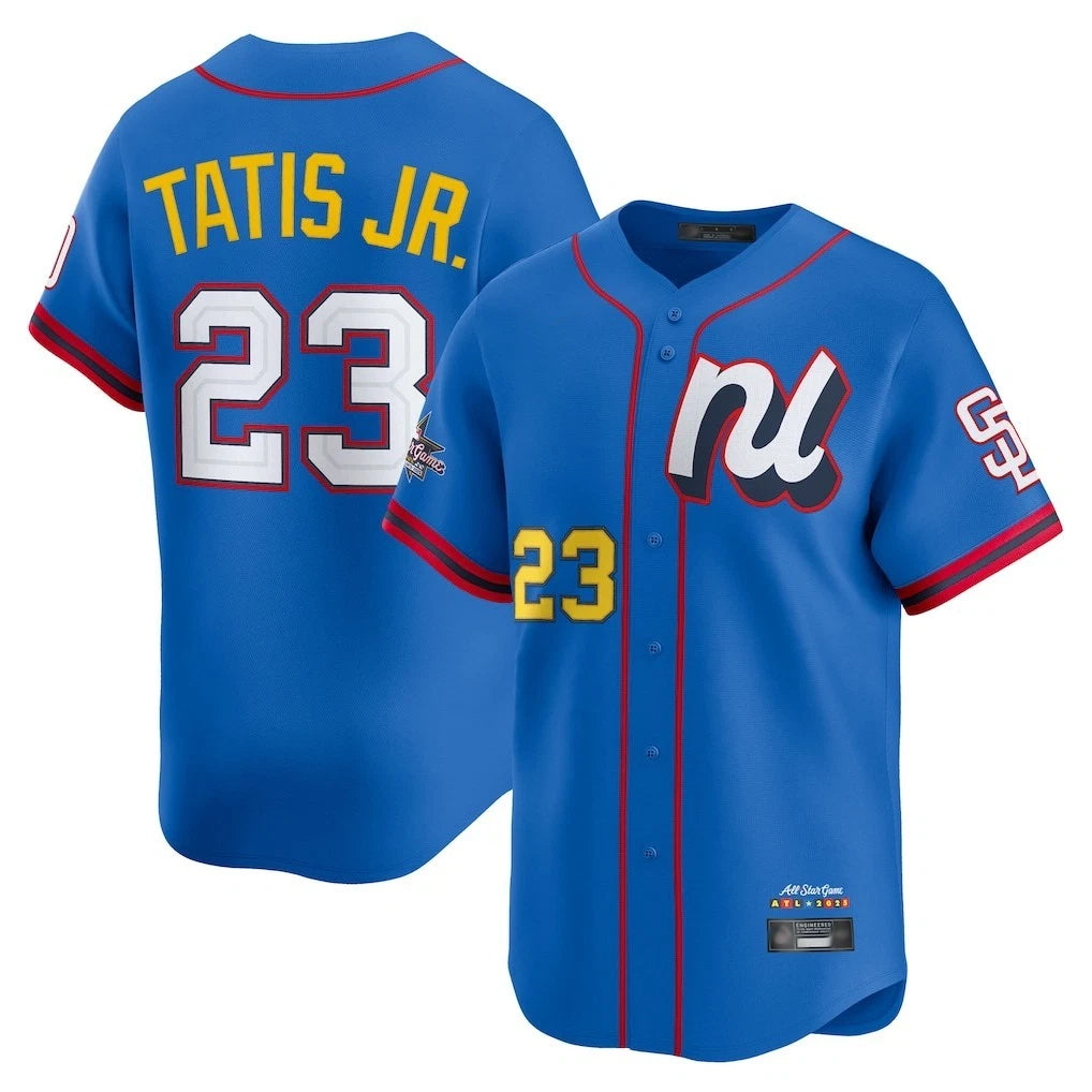 Davalo S.Diego Padres #23 Fernando Tatis Jr Player Blue National League All-Star Game Limited Stitched Jerseys