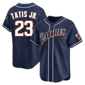 Davalo S.Diego Padres #23 Fernando Tatis Jr Player Navy Cooperstown Collection Limited Home Stitched Jerseys