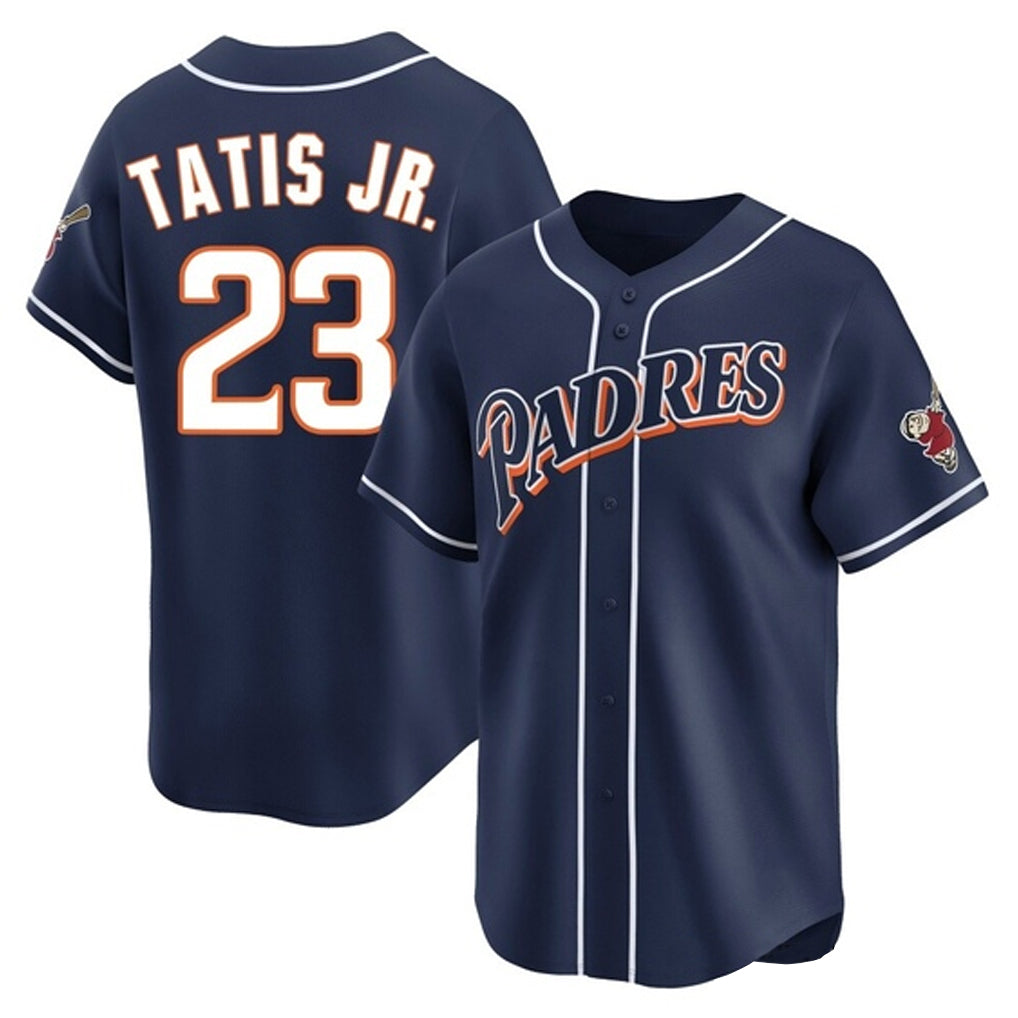 Davalo S.Diego Padres #23 Fernando Tatis Jr Player Navy Cooperstown Collection Limited Home Stitched Jerseys