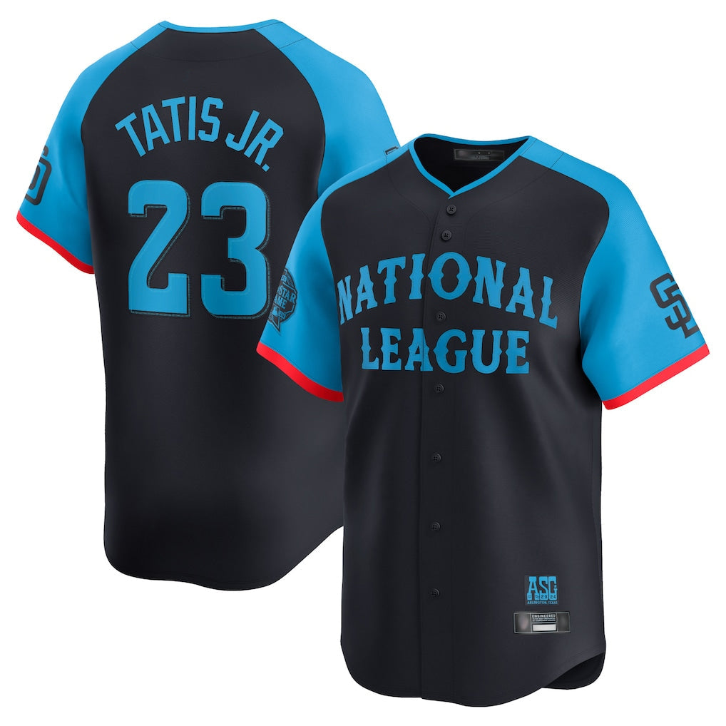 Davalo S.Diego Padres #23 Fernando Tatis Jr Player Navy National League All-Star Game Limited Stitched Jerseys