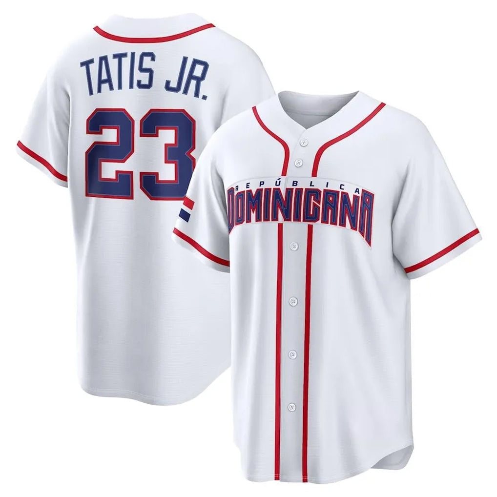 Davalo S.Diego Padres #23 Fernando Tatis Jr Player White 2026 World Classic Home Limited Stitched Jerseys
