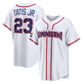 Davalo S.Diego Padres #23 Fernando Tatis Jr Player White 2026 World Classic Home Limited Stitched Jerseys