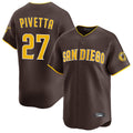 Davalo S.Diego Padres #27 Nick Pivetta Player Brown Home Limited Stitched Jerseys