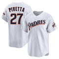 Davalo S.Diego Padres #27 Nick Pivetta Player White Cooperstown Collection Limited Home Stitched Jerseys
