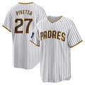 Davalo S.Diego Padres #27 Nick Pivetta Player White Home Game Stitched Jerseys