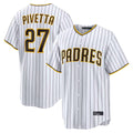 Davalo S.Diego Padres #27 Nick Pivetta Player White Home Limited Stitched Jerseys