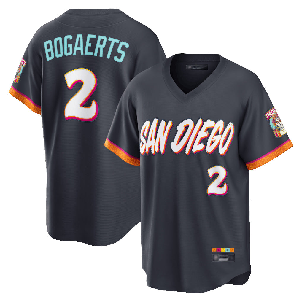 Davalo S.Diego Padres #2 Xander Bogaerts Player Obsidian 2026 City Connect Home Limited T-shirt Stitched Jerseys